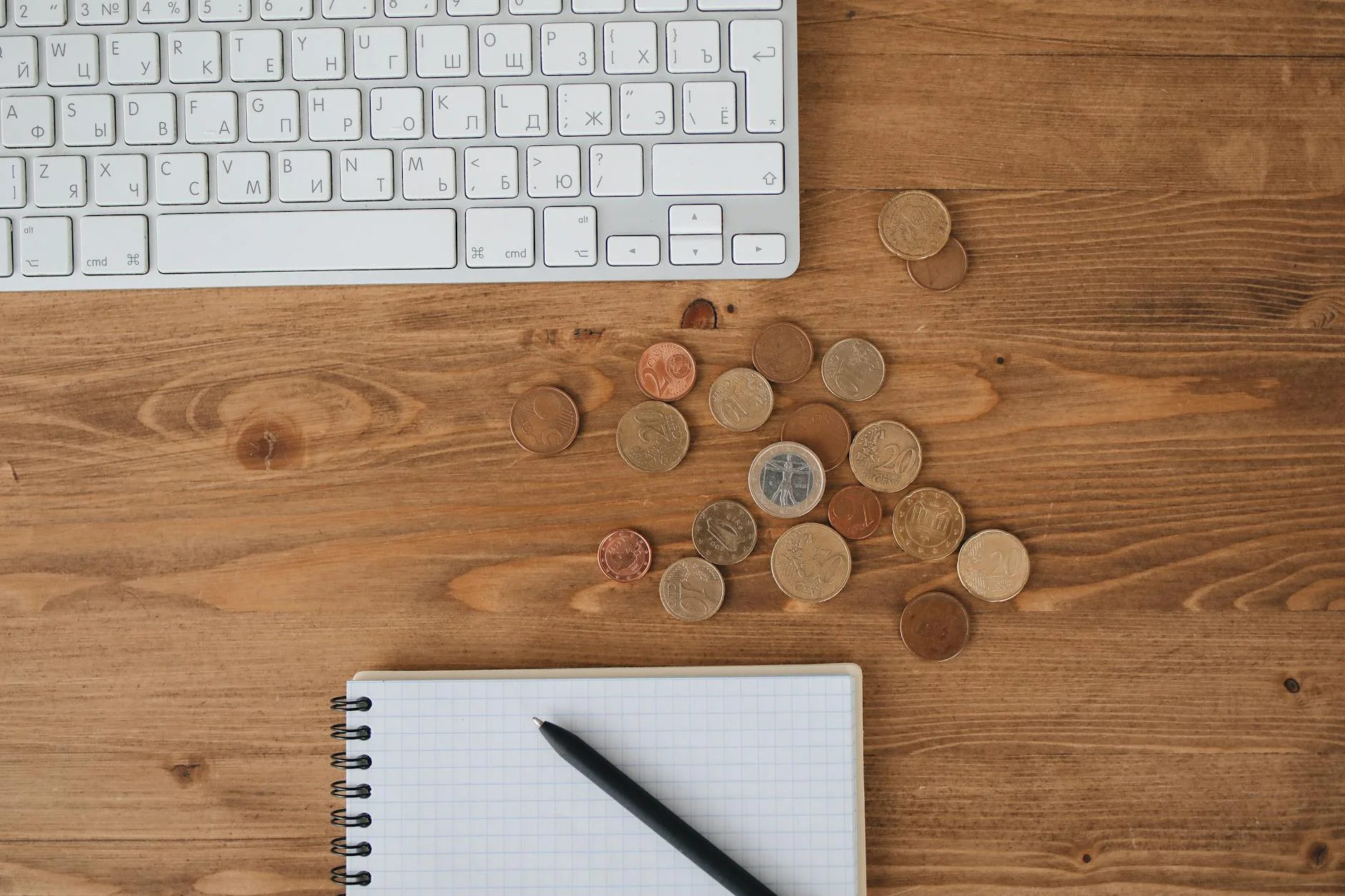 Calculator coins and budget tools